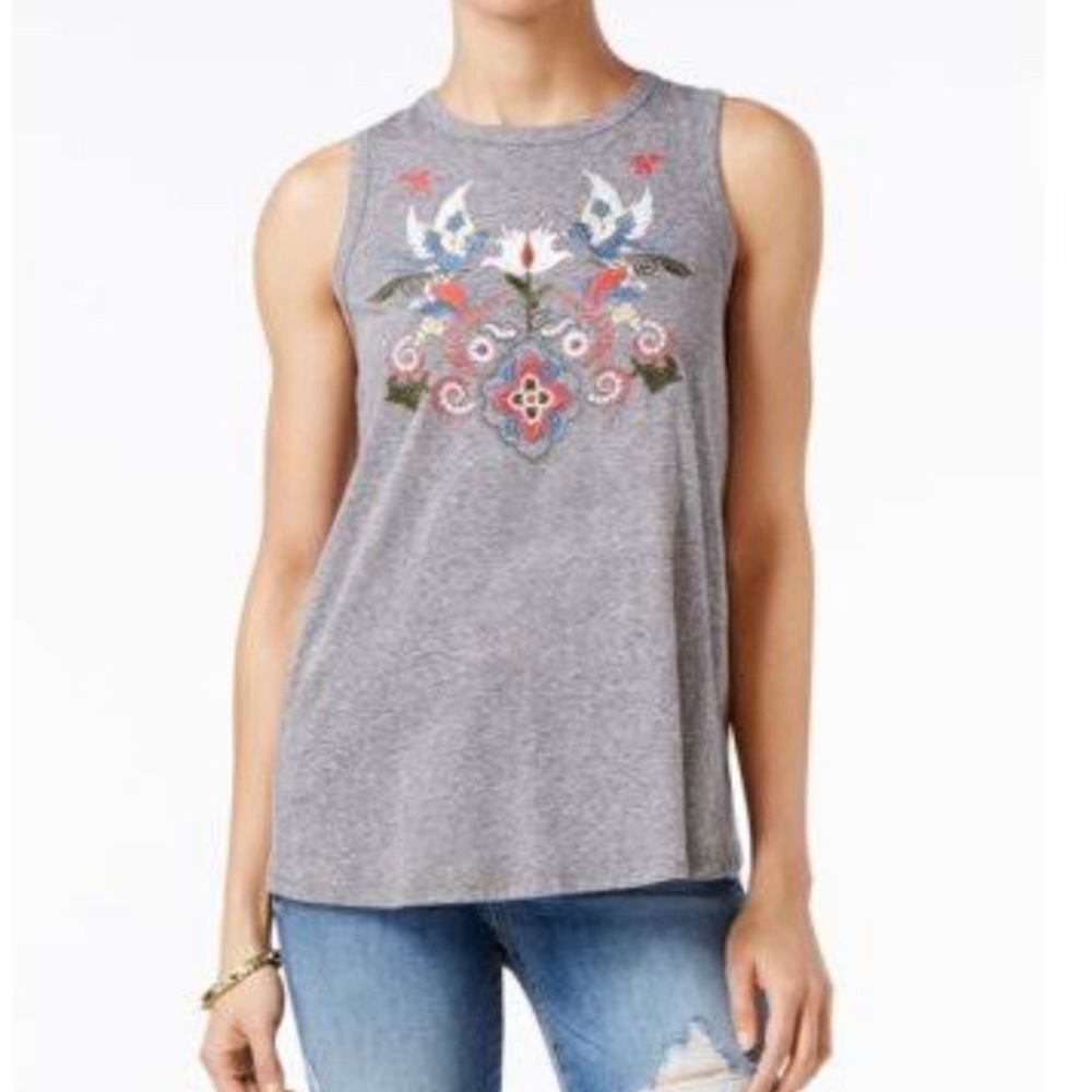 Size L Carbon Copy Tank Top with slit Back